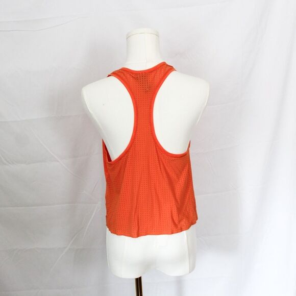 Sweaty Betty Women's Orange Racerback Perforated Tank Top Small - Picture 5 of 9